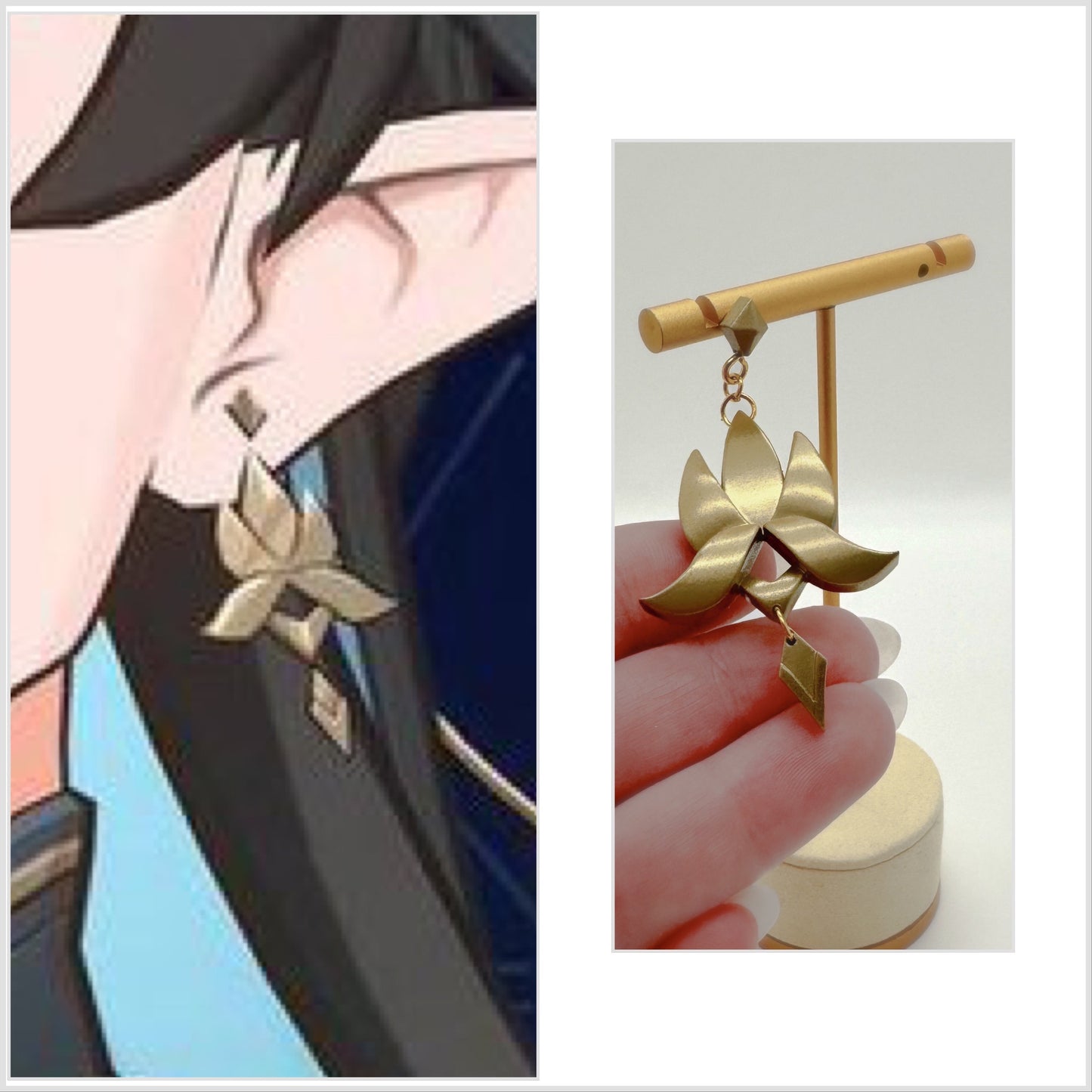 Honkai Star Rail Imbibitor Lunae Dan Heng earring  from Cosplay clip-on or stud earring