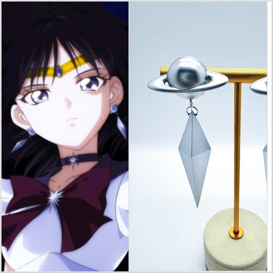 Saturn earrings for Sailor Saturn cosplay