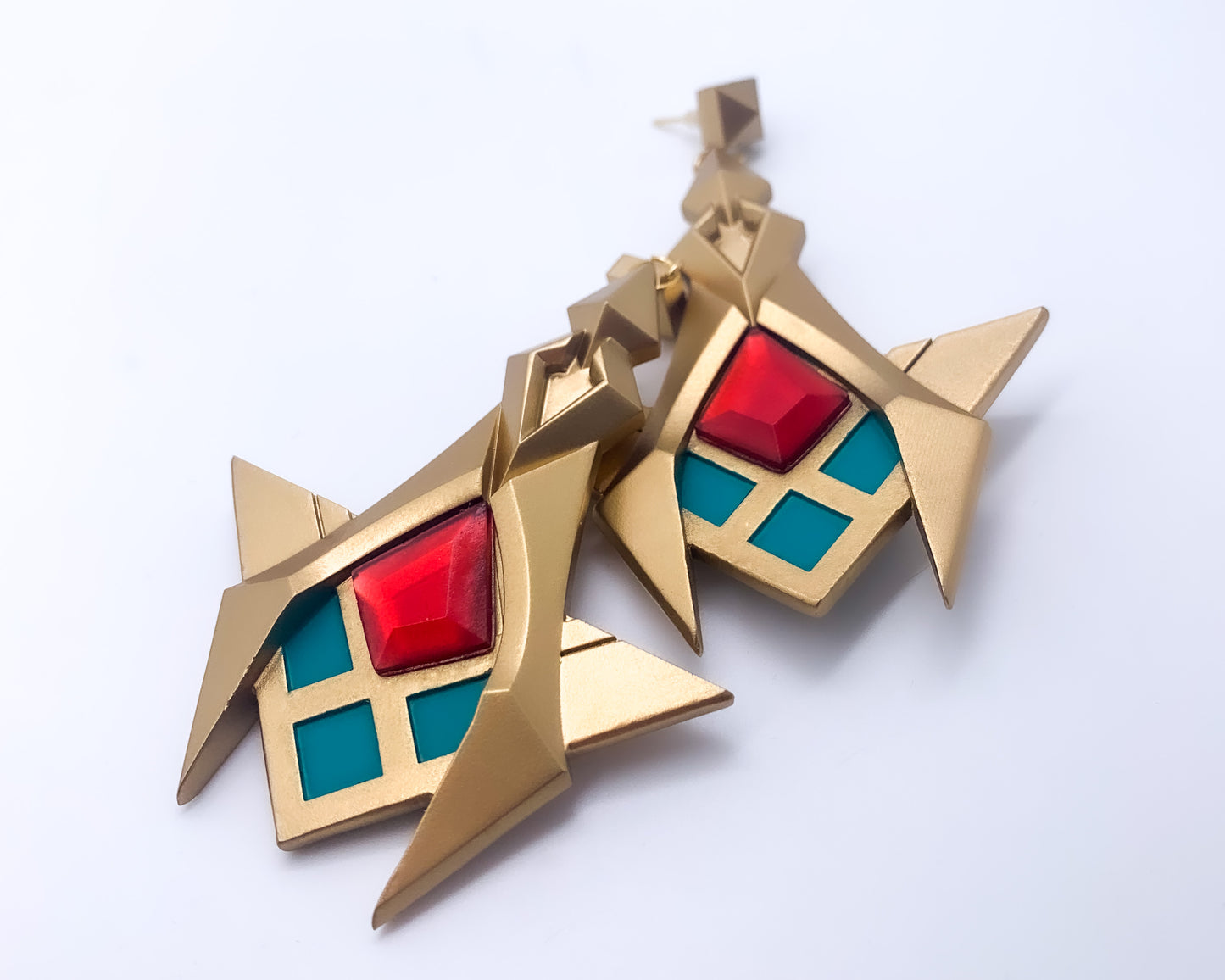 Kaveh earrings inspired by Genshin impact