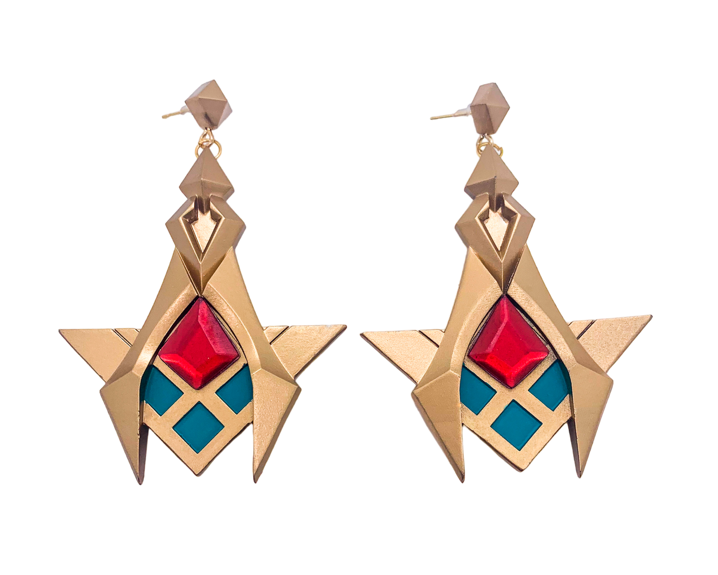 Kaveh earrings inspired by Genshin impact
